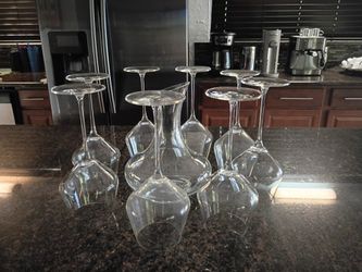 Long Stem Wine Glasses With Decanter
