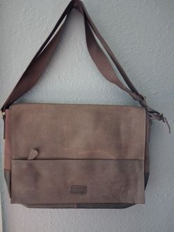 Bosi Brown Canvas Messenger Bag