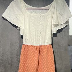 New XL White And Rosy Pink