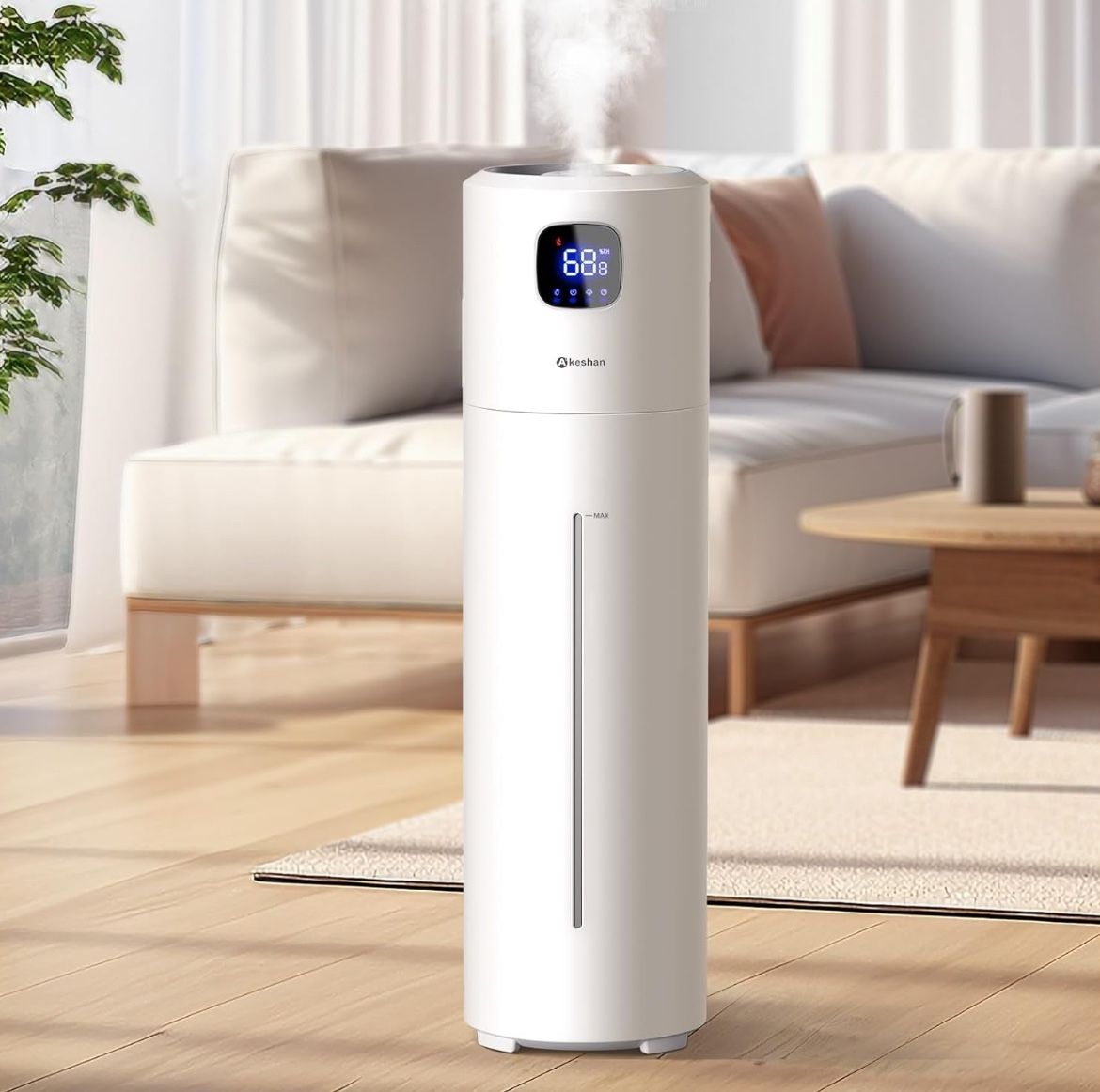 Akeshan Large Humidifiers for Bedroom, 9L/2.5Gal Ultrasonic Cool Mist Humidifier