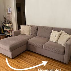 Crate & Barrel - Sofa w/Reversible Chaise Lounge & Storage