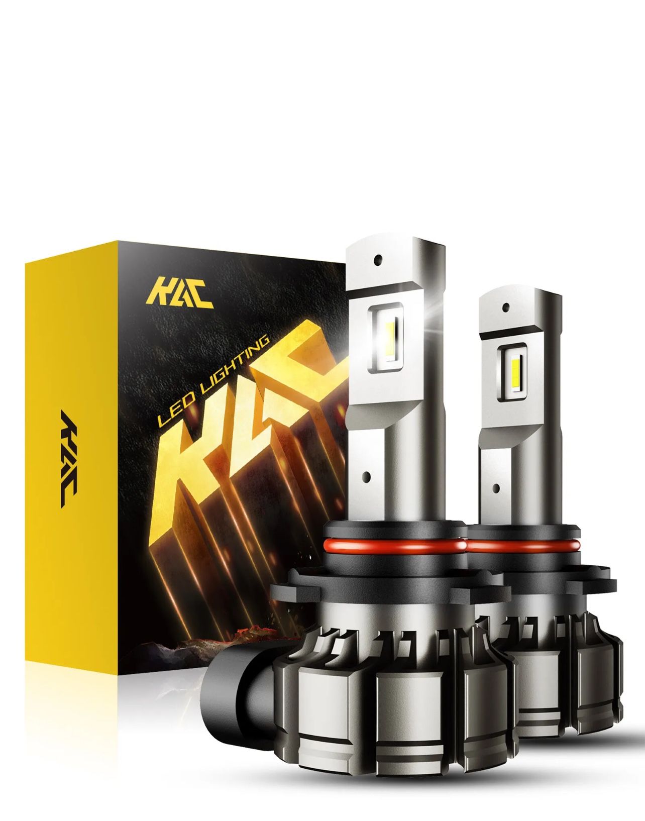 KAC LED Fog Light Bulbs 9145 9140 H10 9005 6000K Super Bright Clear White 2pcs