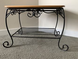 Longaberger Wrought Iron Side Table/Stand