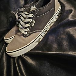 Grey Black Vans