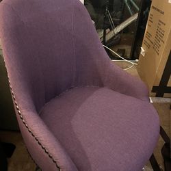 Purple Nailhead Desk chair