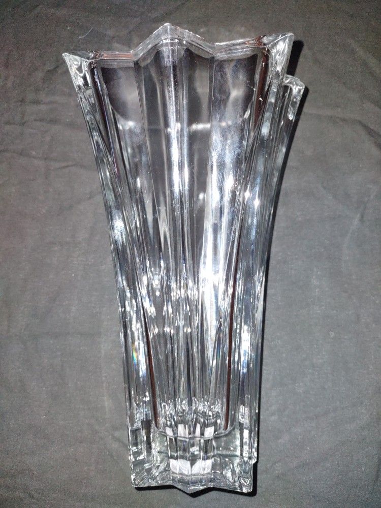 Mikasa Skyline Art Deco Inspired Lead Crystal Vase