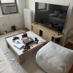 TV & Stand Available + Console Table