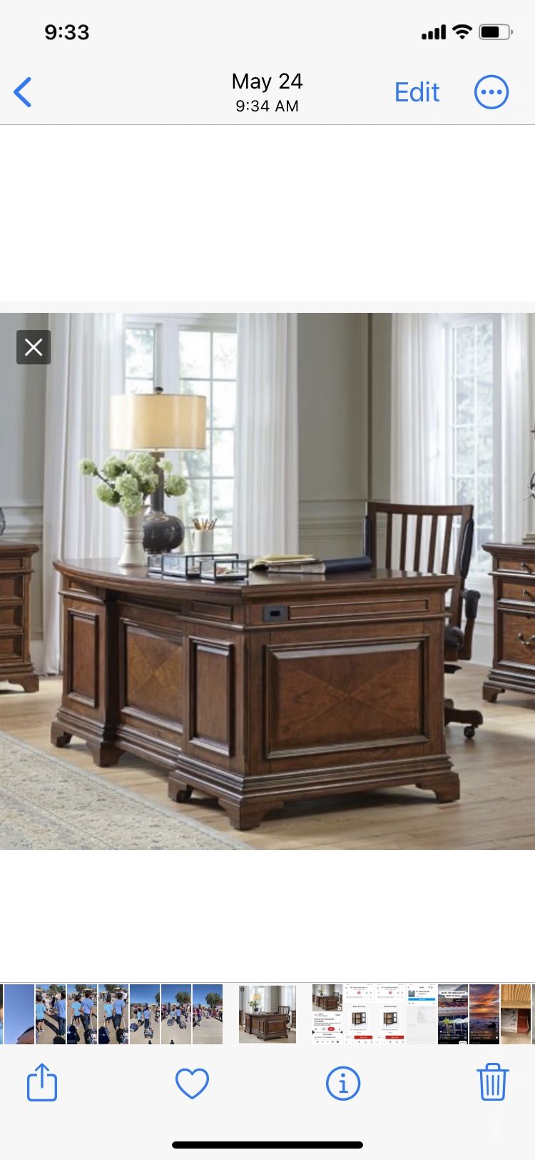 Costco Home - Aspen Home L Shaped Executive Desk With Extension