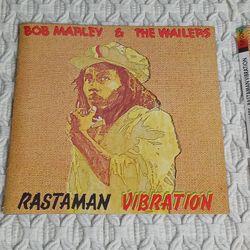 BOB MARLEY & THE WAILERS RASTAMAN VIBRATION CD Cover ONLY Reggae Music 
