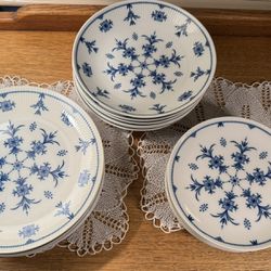Blue And White Royal Copenhagen Dish Set