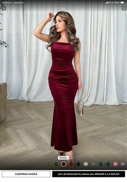 Burgundy Velvet Bodycon Maxi Dress