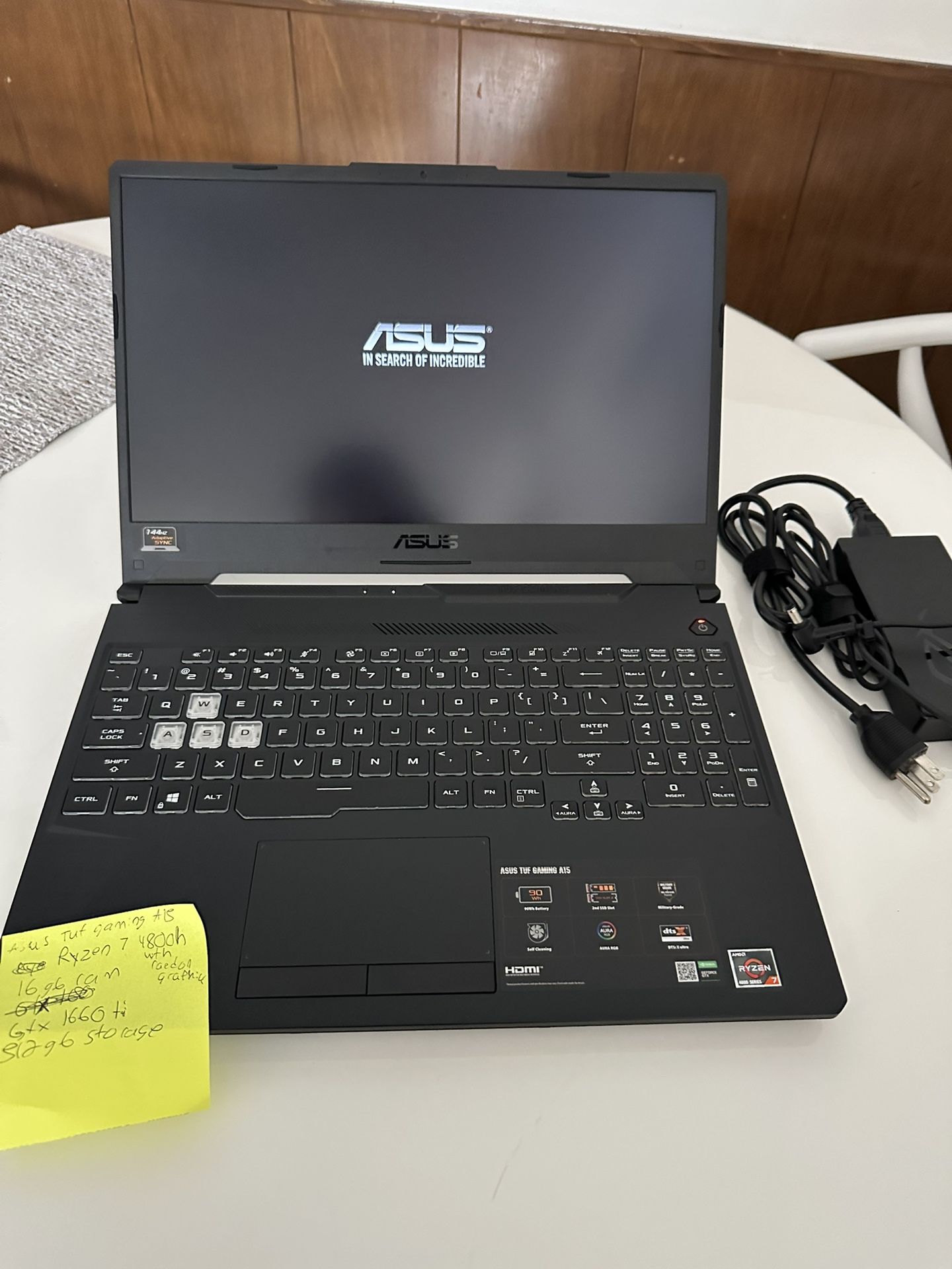 ASUS TUF Gaming A15 TUF506 2.90 GHz AMD Ryzen 7 4800H with Radeon Graphics