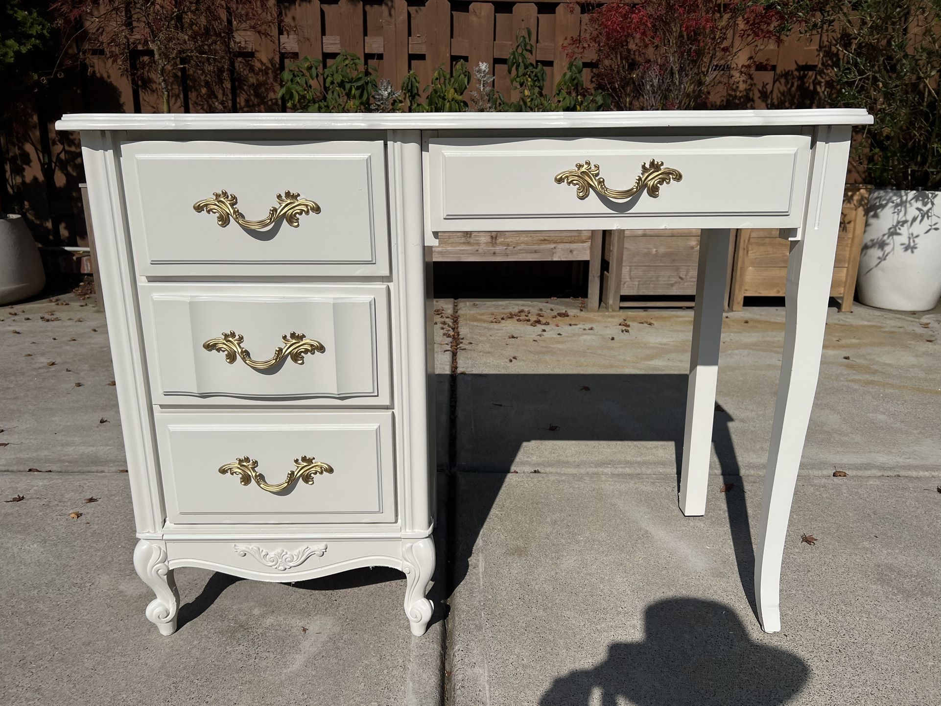 By LEA REFINISHED Vintage 40” French Provincial Desk $249 CAN DELIVER!