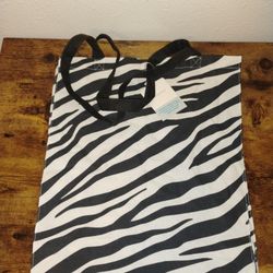 Zebra Print Canvas Tote 