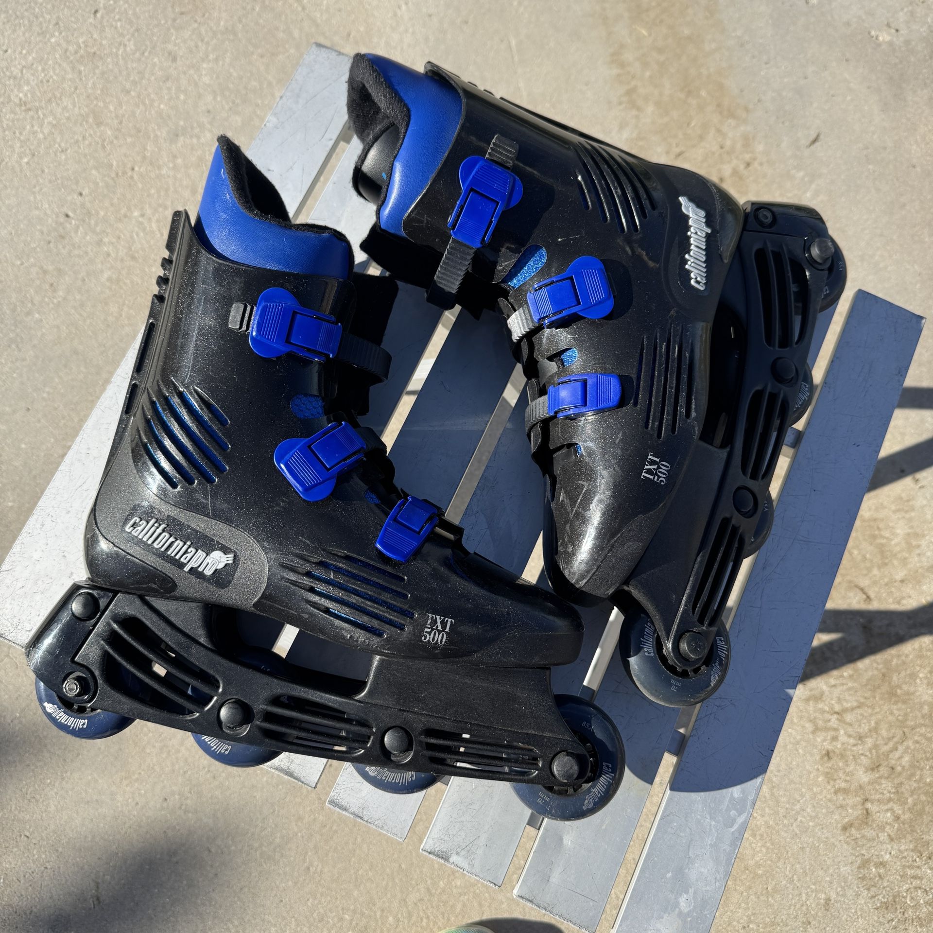 Vintage 90s California Pro EXT 500 Inline Skates Size 10–10.5