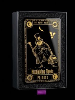 Disneyland Exclusive Haunted Mansion Glass Card- Tarot Card Phineas