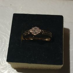 10k Gold Harley Davidson Ring 