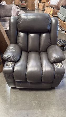 New 38.1"W 180° Flat Lay Power Recliner Sofa, Massage Chair, Heater Lifting Chair