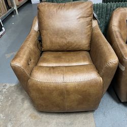 Beau Swivel Accent PU Leather Chair 