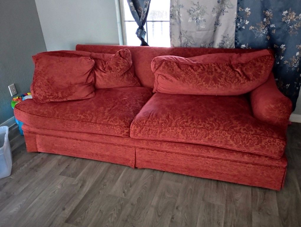 Red Sofa Pick Up Only