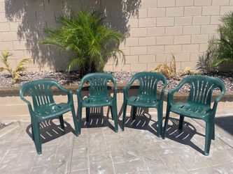 Resin chairs