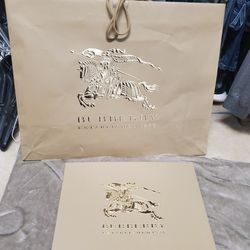 Burberry *authentic Real XL Paper gift  Bag & Box (Sm-med) 