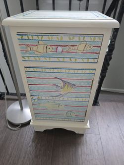 Handpainted BEACHY Nightstand