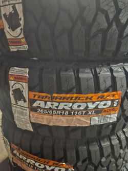 265-65-18 !!! ARROYO TAMAROCK R/T !!! $580 LAS 4 LLANTAS MONTADAS Y BALANCEO INCLUIDO 👌