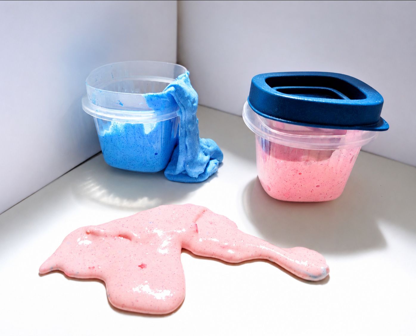 Asmr Custom home made slime Arctic crunch and pink cloud 8 dollars for one