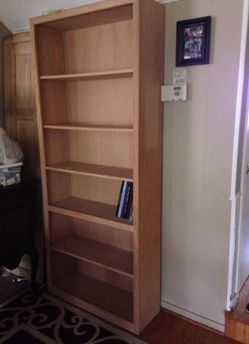 unfinished wood shelf unit