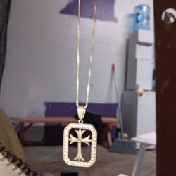 Ail Silver Pendant With Silver Necklace Real Diamonds 2 Carats