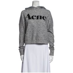 ACNE STUDIOS Graphic Print Crew Neck Sweatshirt Size: L  Description Acne Studios Sweatshirt Grey Graphic Print Long Sleeve with Crew Neck Size not li