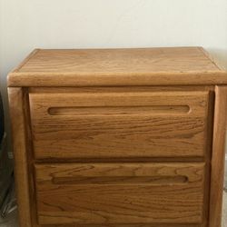 Solid Oak Nightstand 