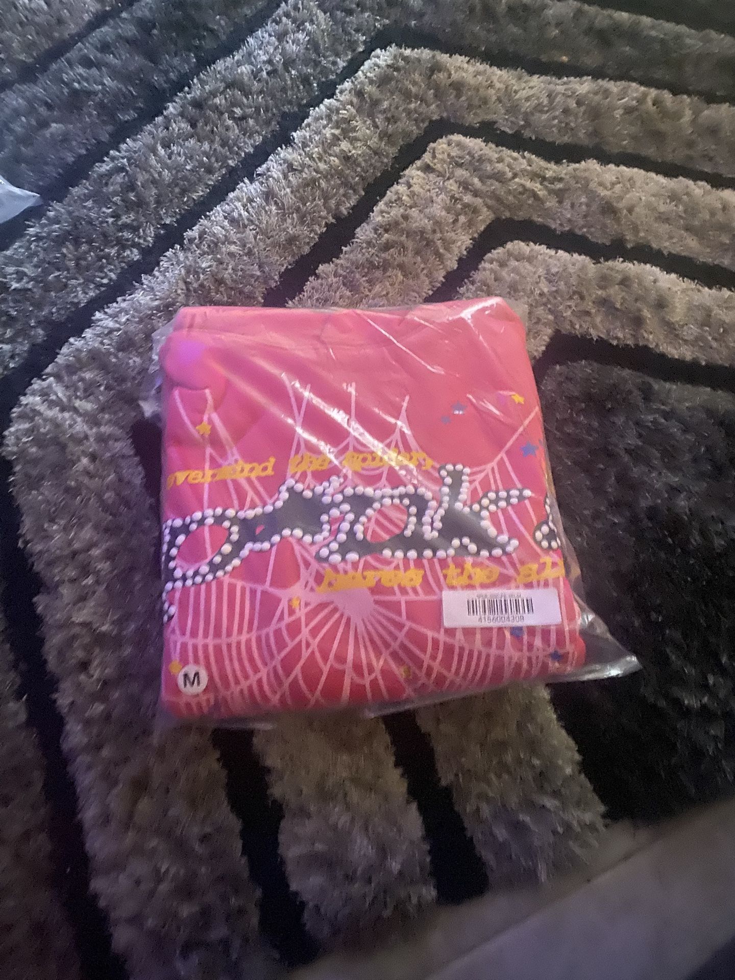 Pink Spyder Hoodie (Size Medium)