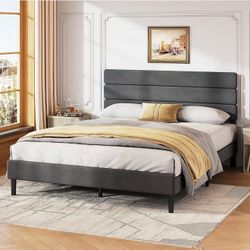 Queen Bed Frame with Headboard（Jh3156)