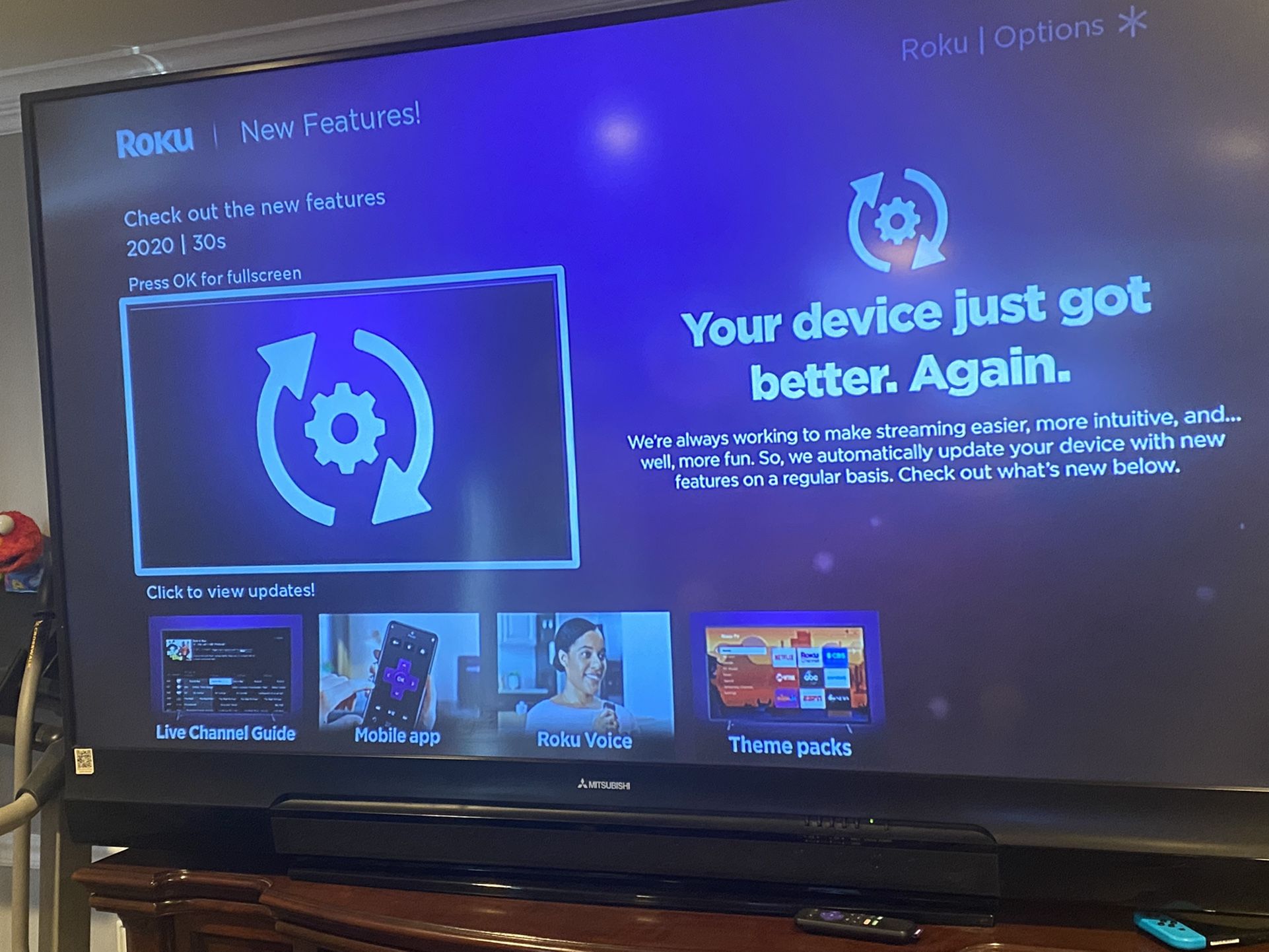73 inch Mitsubishi TV Includes extra bulb