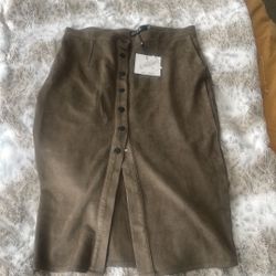 Olive Green Pencil Skirt