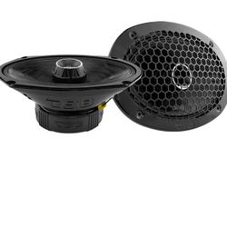 DS18 2X PRO-ZT69 6x9-Inch 2 Way Pro Audio Midrange Speakers with Built-in Bullet Tweeter, 4-Ohms, 550W Max, 275W RMS - Black Metal Mesh Grill Included