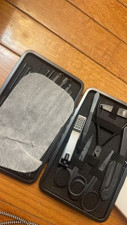 Professional Nail Clipper Kit,Nail Care Tools with Luxurious Travel Case