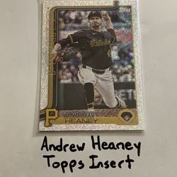Andrew Heaney Pittsburgh Pirates Pitcher Topps Short Print Insert Card. 