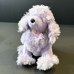 Vtg 2003 Ty Beanie Baby Demure the Purple Poodle 6.5" Dog NWT Retired 40043