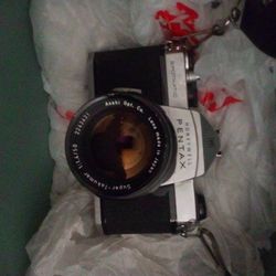 Asahi Pentax Vintage Camera With Case
