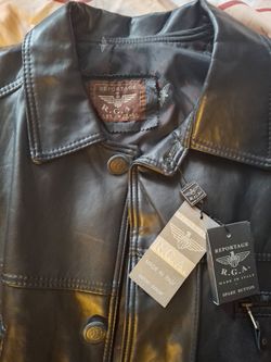 New RGA reportage jacket XL faux leather