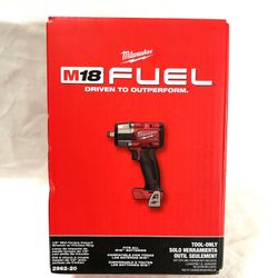Brand New In The Box Milwaukee M18 Fuel Brushless 1/2” Mid Torque Impact Wrench With Friction Ring. Retails For $250 Tool Only 