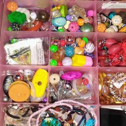 Bunch Of Arts And Craft Beads Books Growing Books Paint And Colored Pencil Kit Containers Of All Kinds Of Stuff So The Package Deal