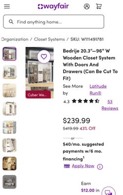 Wooden Closet System
