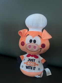 Good Stuff LeFoodie Chef Orange Pig Just Roll With It Collectible Plush Toy