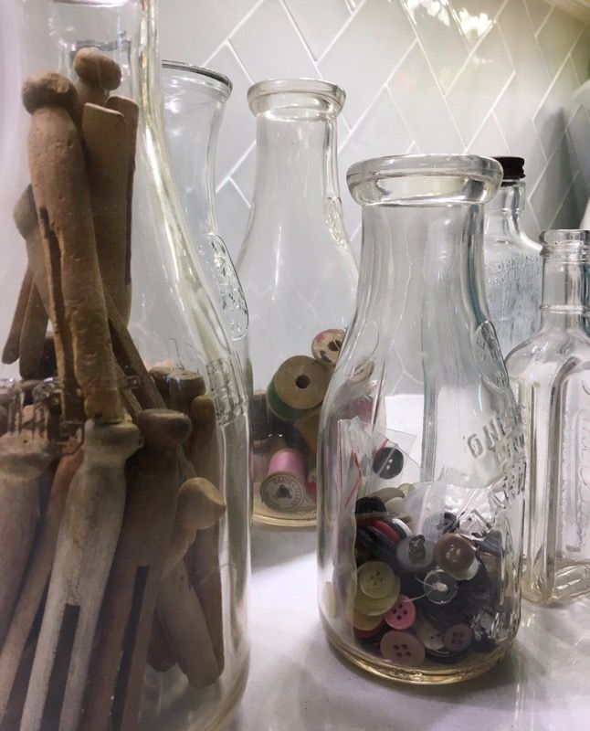 Antique bottle collection