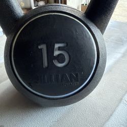 Used Jillian Michael’s 15 Pound Kettle Ball