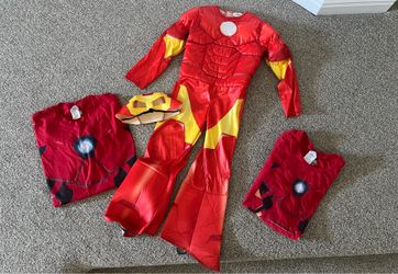 3T/4T Ironman costume and adult matching shirts